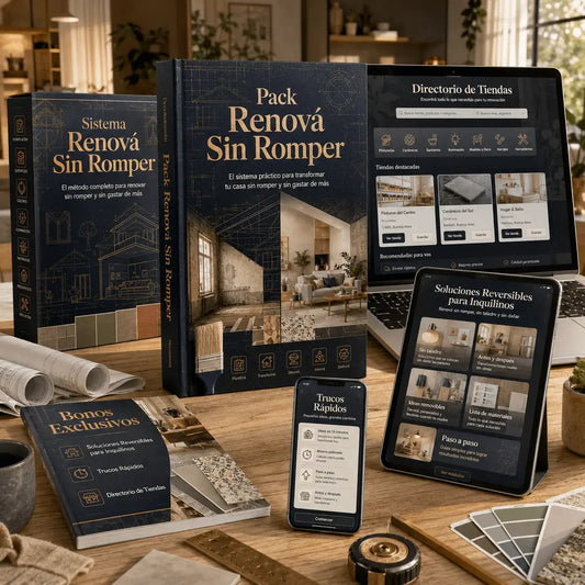 🏚️ Pack Renová Sin Romper + 5 Bonus Exclusivos👷‍♀️
