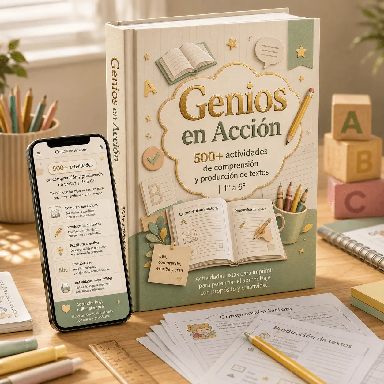 📚 Genios En Acción + 4 Bonus